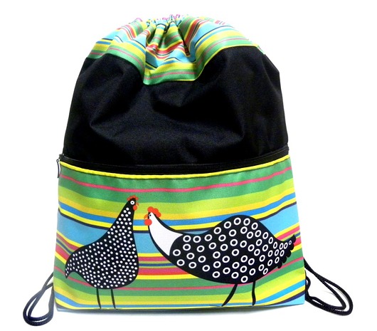 Plecako-worek z autorskim motywem Gaul Designs