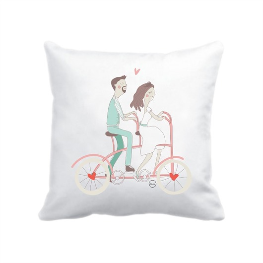 poszewka. zakochani na rowerze | v1. ZAMÓWIENIE Love Life and Forest
