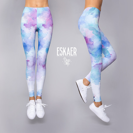 legginsy Legginsy damskie ESKAER wysoki stan