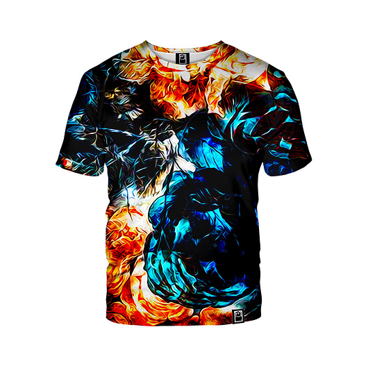 t-shirt damskie Damski T-shirt Akwarel Flowers