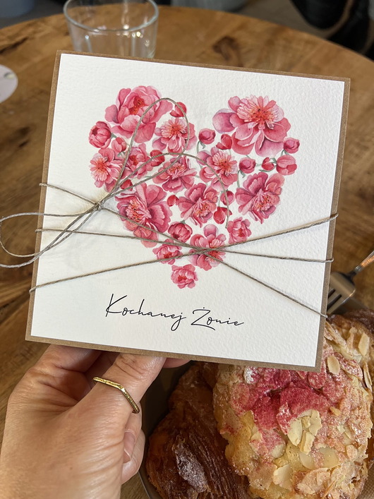 kartki scrapbooking Wyjątkowa ręcznie robiona kartka prezent dla żony na walentynki, walentynkowa