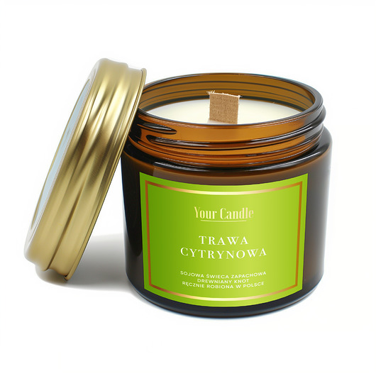 świece zapachowe Świeca zapachowa sojowa Trawa Cytrynowa 120ml- Your Candle