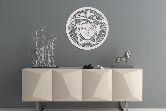 inne DEKORACYJNY PANEL AŻUROWY, MEDUZA, GORGONA, DEKORACJA ŚCIENNA 3D, ORNAMENT,60