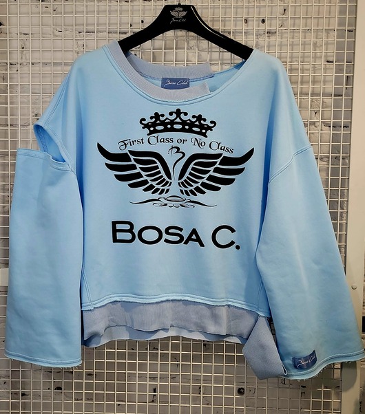 bluza bez kaptura damska Bluza z umikatowymi cięciami
