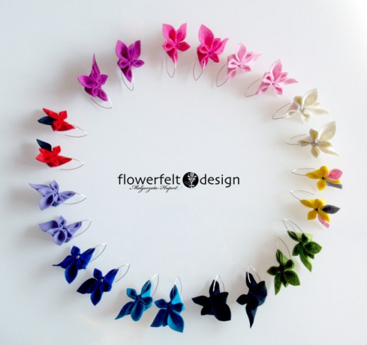 mini carmine FlowerFelt Design