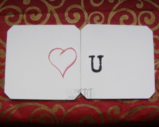 love you : podkładki dla zakochanych miniart