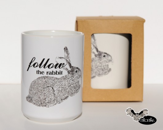 Follow the rabit, kubek  450ml Sowia Aleja