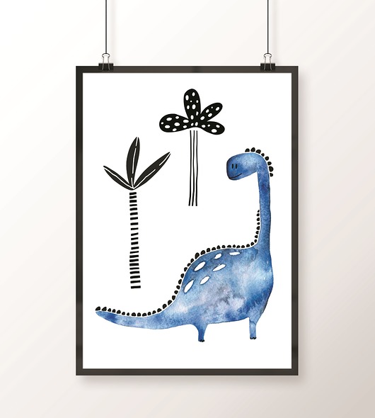 Plakat z dinozaurem DINO 2 Well Wall