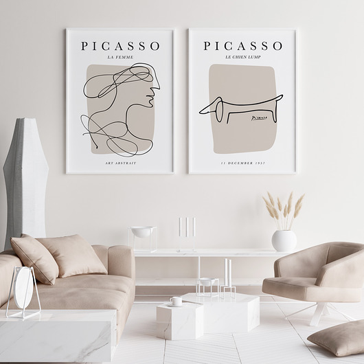 plakaty Picasso szkice - zestaw plakatów