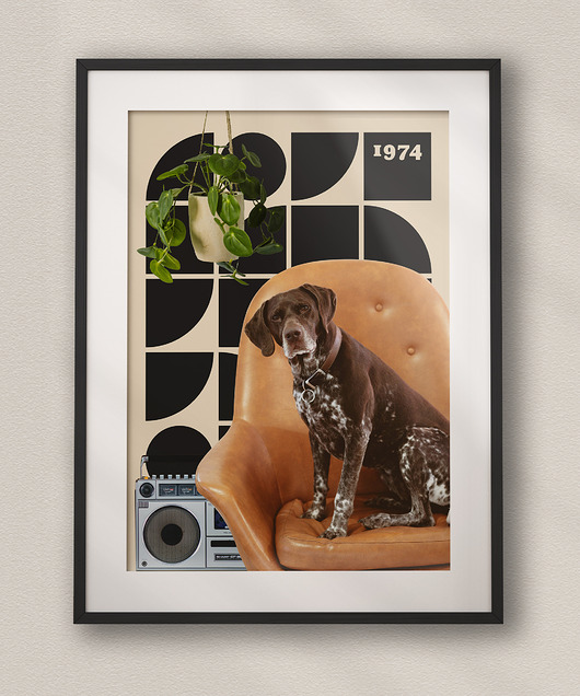 plakaty Plakat Bauhaus ( Pies ) - Kolaż Fine Art - Dekoracja Ścienna Do Salonu