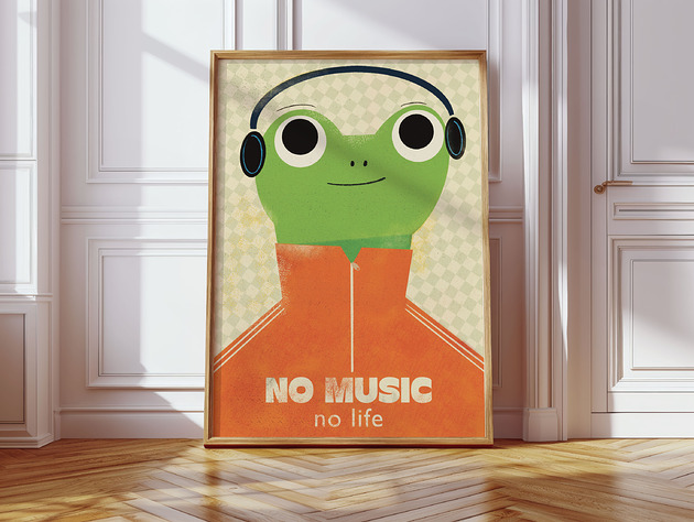 plakaty Plakat No music no life
