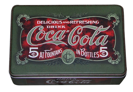 Puszka prostokątna Coca-Cola ciemna zieleń MIA home