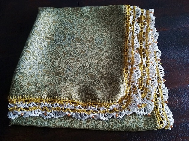 Serweta Złoto Inków ZeStrychu Handmade