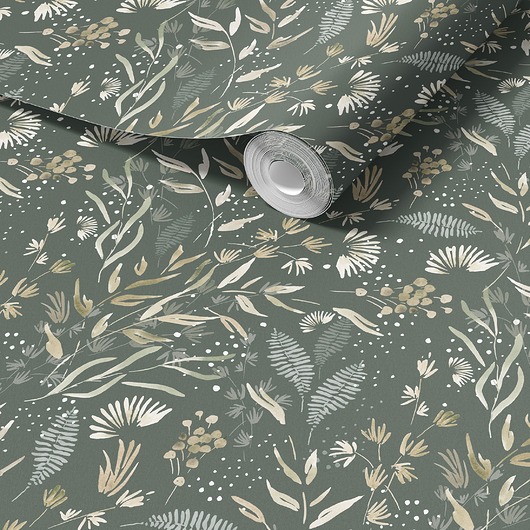 tapety i naklejki ścienne Tapeta do salonu, łazienki,przedpokoju. Flowers. Kwiaty Akwarelowe