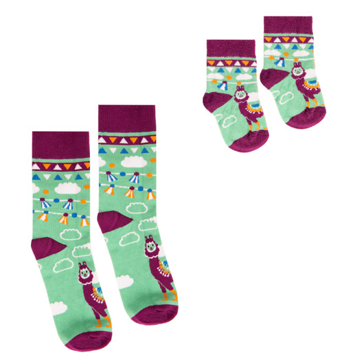 Skarpetki w Lamy dla Mamy i Niemowlaka FAVES. Socks&Friends