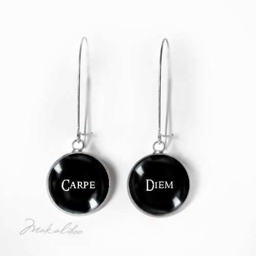 Carpe Diem - kolczyki długie Makaliboo