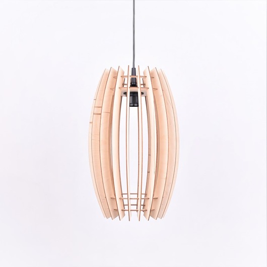 lampy wiszące Lampa LOFT drewniana skandynawska LED wisząca