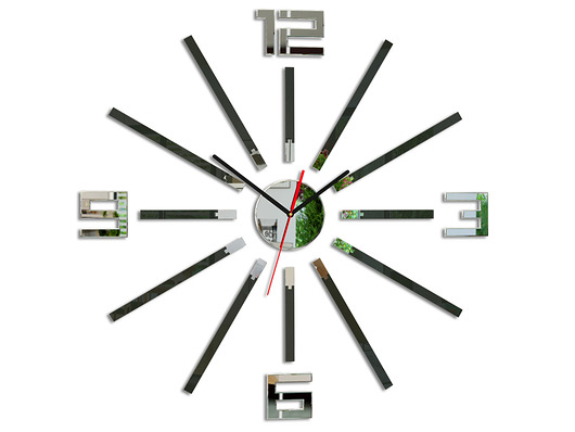 Zegar ścienny Sheen Wenge&Mirror  65 cm ModernClock