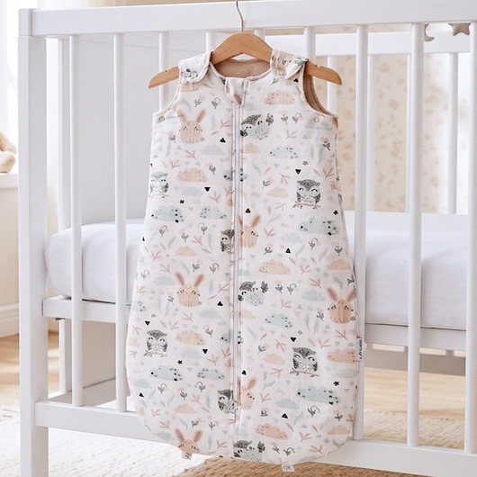 śpiwory i rożki niemowlęce BabyU, Śpiworek Ocieplany Regulacje Podwójny Zamek Bawełna 2.5 TOG 0-18 LEA