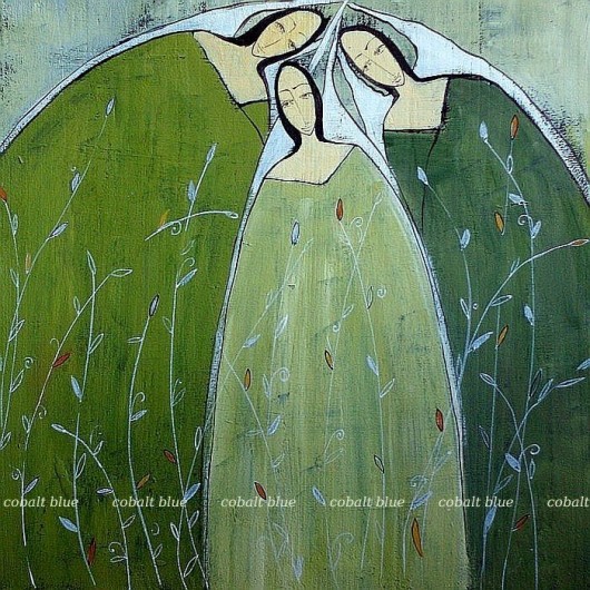 ANIOŁY OLIWKI cobalt