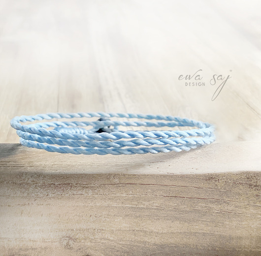 bransoletki na sznurku Simple Blue