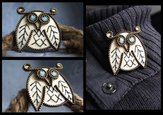 Broszka sowa- owl TutuKids