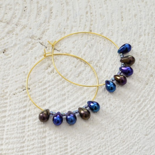 Gold hoops Made by Magda