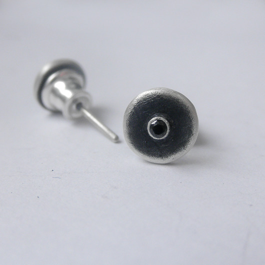 kolczyki z kamieniami Kolczyki OKRĄG