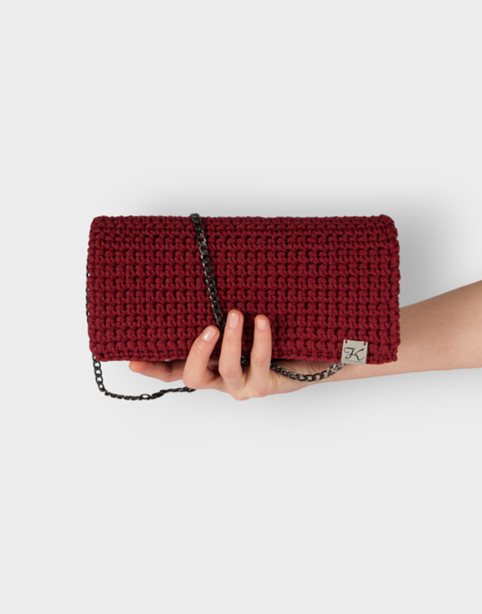 kopertówki Torebka kopertówka - bordowa