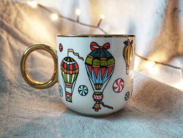 kubki Świąteczny kubek BALONY