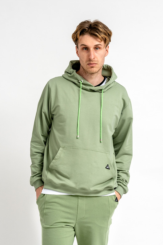 bluzy męskie Bluza z kapturem męska "RYAN" szałwia