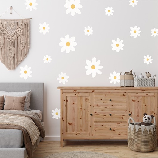 naklejki ścienne do pokoju dziecka Naklejki stokrotki Daisy 5NW
