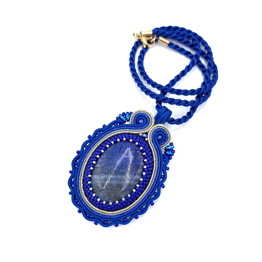 wisiory Wisiorek sutasz niebieski lapis lazuli Toris naszyjnik romantyczny