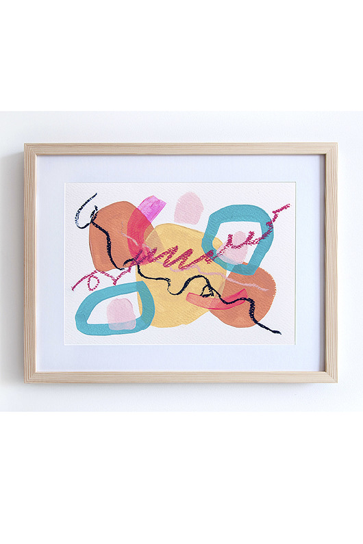 obrazy ORYGINAŁ - SHAPE NO.8 - 15 X 21 CM