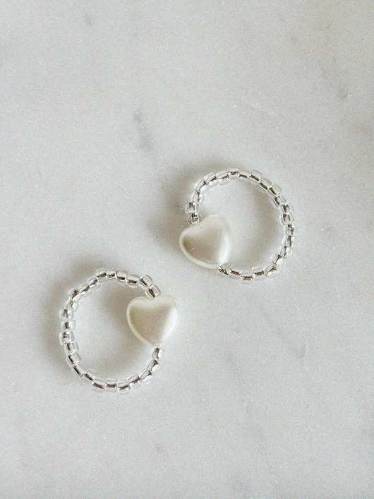 pierścionki elastyczne Pierścionek elastyczny z sercem