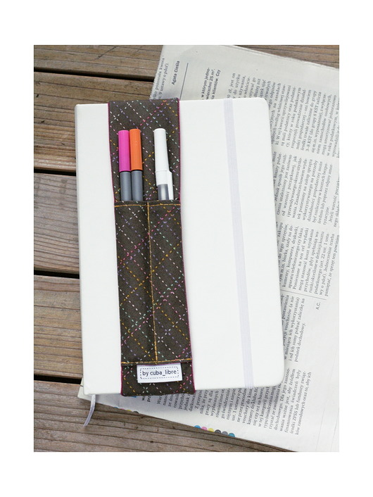piórniki Piórnik na notes, kalendarz - Przeszycia
