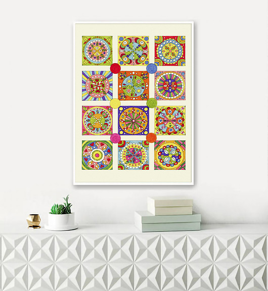 plakaty Plakat Mozaika 50x70