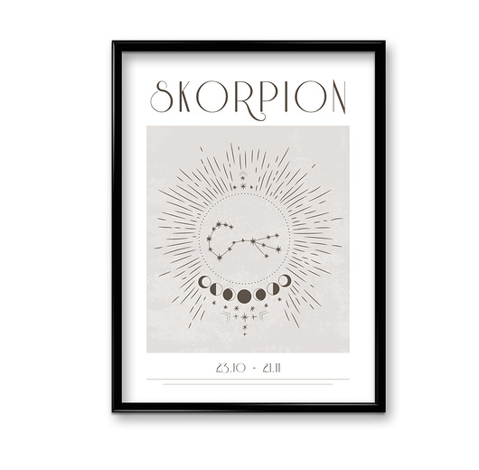 plakaty Plakat Skorpion Boho