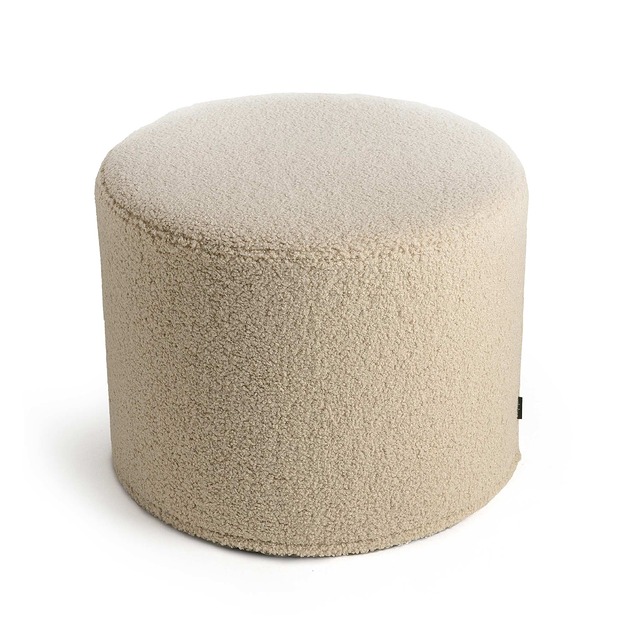 poduszki plecione Duża beżowa pufa Cozy 45x35