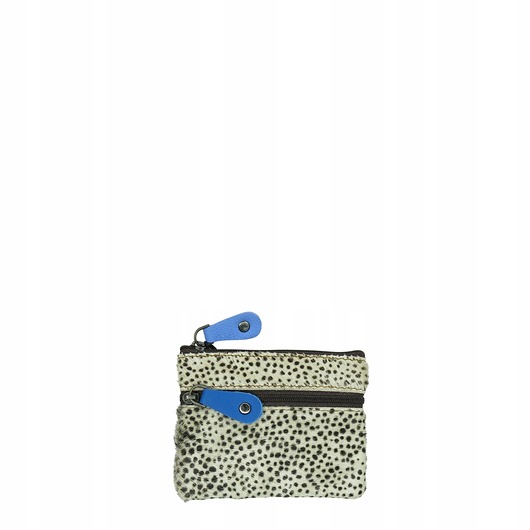 portfele damskie Saszetka skórzana bilonówka skóra naturalna na klucze bilon poręczna OLIVKA