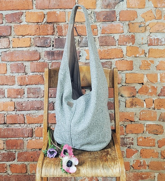 torby XXL Boogi Bag beżowa  torba hobo w stylu boho