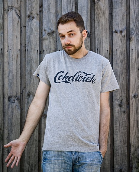 T-shirt COKOLWIEK (szary) RUNO