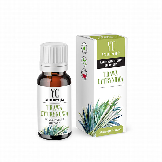 zapachy - inne Naturalny Olejek eteryczny Trawa Cytrynowa 10ml- Your Candle Aromatherapy