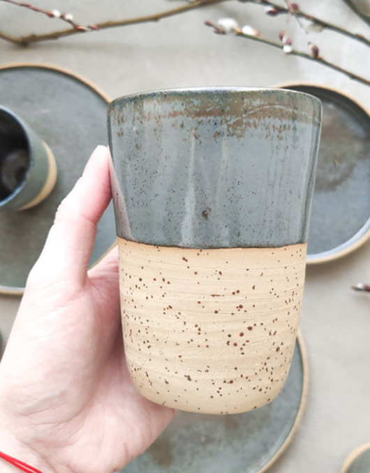 Ceramiczny kubek Metalik 380 ml POTPOTSTUDIO