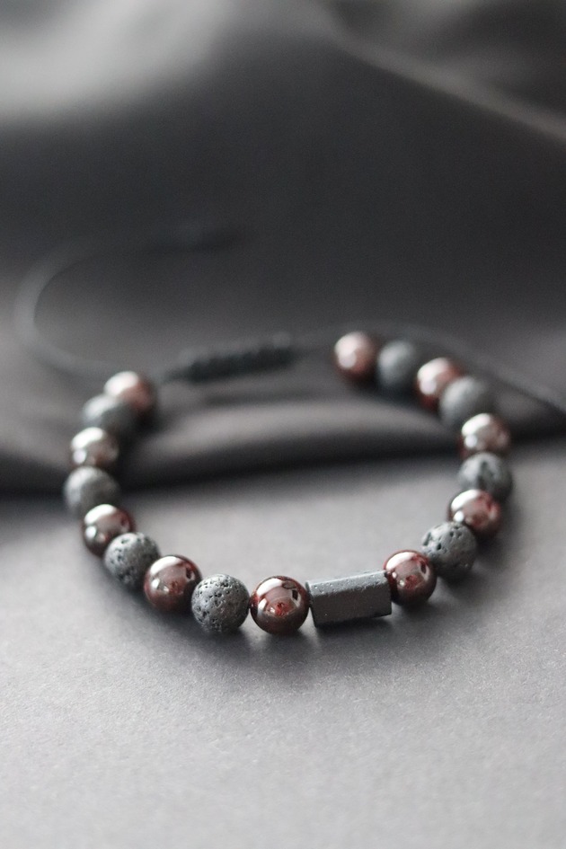 biżuteria męska Męska Bransoletka z Kamieniami Miłości