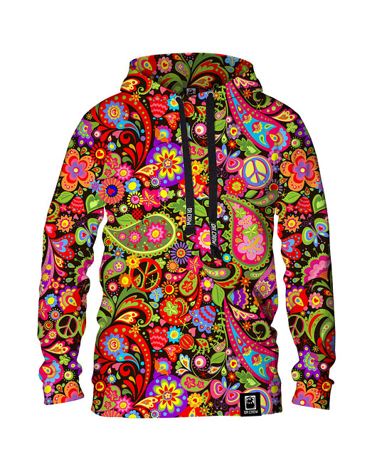 bluzy męskie Męska Bluza z kapturem DR.CROW Hippie