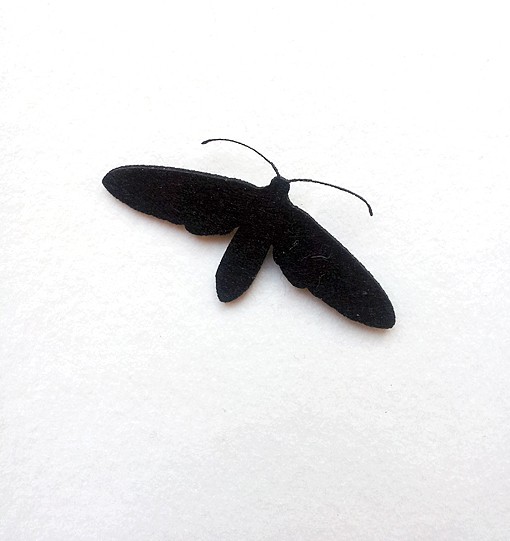 Motyl Oblaczek granatek Ja Cię Broszę