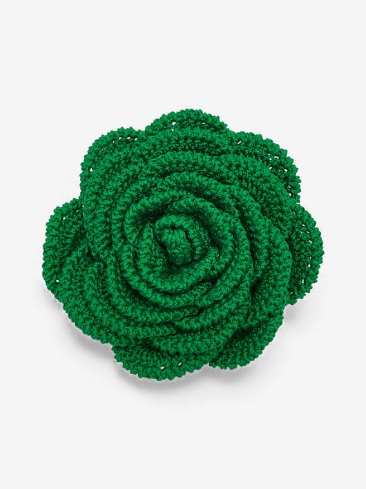 broszki Broszka róża XL - zielona
