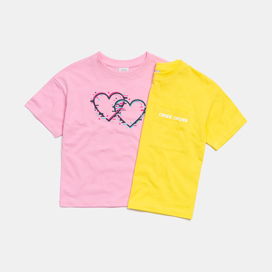 t-shirty dla dziewczynki T-shirty bawełniane 2 szt.