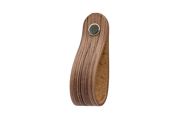 gałki do mebli Skórzany uchwyt meblowy COLORISO MAHOGANY WOOD